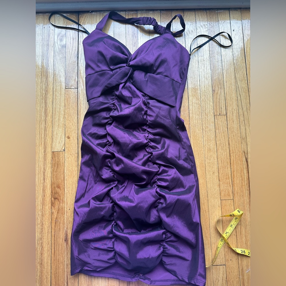 Arden B Dress Size 4 Purple Ruched